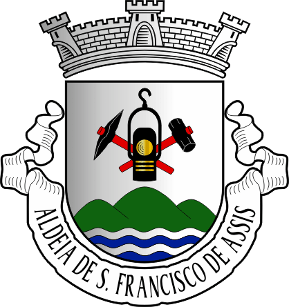 Brasão da freguesia de Aldeia de São Francisco de Assis - Aldeia de São Francisco de Assis civil parish, coat-of-arms Brasão da freguesia de Aldeia de São Francisco de Assis - Aldeia de São Francisco de Assis civil parish, coat-of-arms