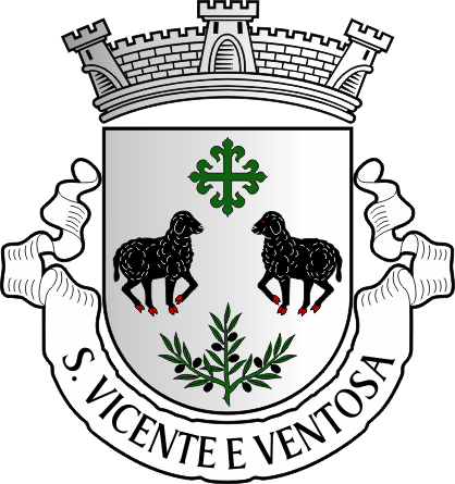 Brasão da freguesia de São Vicente e Ventosa - São Vicente and Ventosa civil parish, coat-of-arms Brasão da freguesia de São Vicente e Ventosa - São Vicente and Ventosa civil parish, coat-of-arms