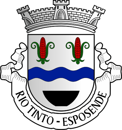 Brasão da antiga freguesia de Rio Tinto - Rio Tinto former civil parish, coat-of-arms Brasão da antiga freguesia de Rio Tinto - Rio Tinto former civil parish, coat-of-arms