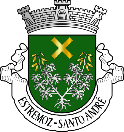 Brasão da antiga freguesia de Estremoz (Santo André) - Estremoz (Santo André) former civil parish, coat-of-arms Brasão da antiga freguesia de Estremoz (Santo André) - Estremoz (Santo André) former civil parish, coat-of-arms