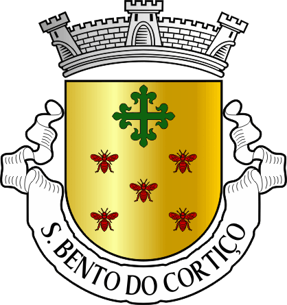 Brasão da antiga freguesia de São Bento do Cortiço - São Bento do Cortiço former civil parish, coat-of-arms Brasão da antiga freguesia de São Bento do Cortiço - São Bento do Cortiço former civil parish, coat-of-arms