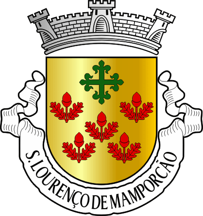 Brasão da antiga freguesia de São Lourenço de Mamporcão - São Lourenço de Mamporcão former civil parish, coat-of-arms Brasão da antiga freguesia de São Lourenço de Mamporcão - São Lourenço de Mamporcão former civil parish, coat-of-arms