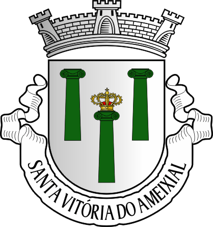 Brasão da antiga freguesia de Santa Vitória do Ameixial - Santa Vitória do Ameixial former civil parish, coat-of-arms Brasão da antiga freguesia de Santa Vitória do Ameixial - Santa Vitória do Ameixial former civil parish, coat-of-arms