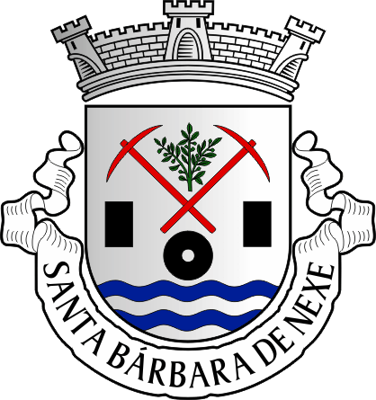 Brasão da freguesia de Santa Bárbara de Nexe - Santa Bárbara de Nexe civil parish, coat-of-arms Brasão da freguesia de Santa Bárbara de Nexe - Santa Bárbara de Nexe civil parish, coat-of-arms