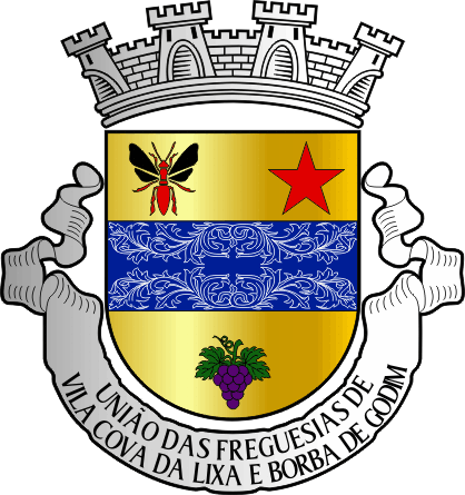 Brasão da União das freguesias de Vila Cova da Lixa e Borba de Godim - Vila Cova da Lixa and Borba de Godim civil parishes union coat-of-arms Brasão da União das freguesias de Vila Cova da Lixa e Borba de Godim - Vila Cova da Lixa and Borba de Godim civil parishes union coat-of-arms