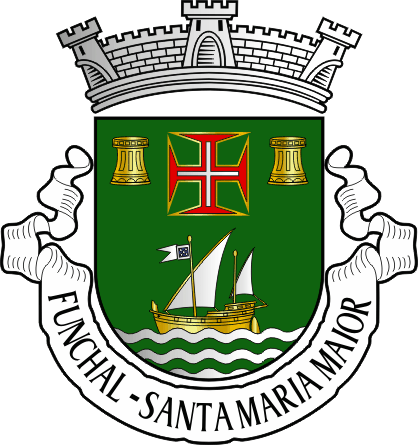 Brasão da freguesia do Funchal (Santa Maria Maior) - Funchal (Santa Maria Maior) civil parish, coat-of-arms Brasão da freguesia do Funchal (Santa Maria Maior) - Funchal (Santa Maria Maior) civil parish, coat-of-arms