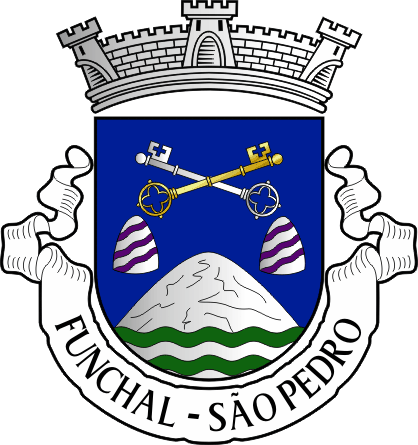 Brasão da freguesia do Funchal (São Pedro) - Funchal (São Pedro) civil parish, coat-of-arms Brasão da freguesia do Funchal (São Pedro) - Funchal (São Pedro) civil parish, coat-of-arms