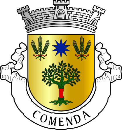 Brasão da freguesia de Comenda - Comenda civil parish, coat-of-arms