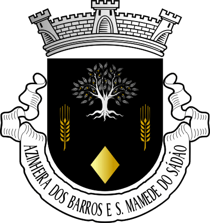 Brasão da freguesia de Azinheira dos Barros e São Mamede do Sádão - Azinheira dos Barros and São Mamede do Sádão civil parish, coat-of-arms