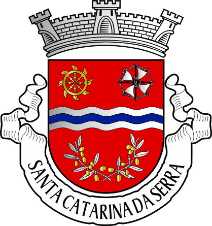 Brasão da antiga freguesia de Santa Catarina da Serra - Santa Catarina da Serra former civil parish, coat-of-arms Brasão da antiga freguesia de Santa Catarina da Serra - Santa Catarina da Serra former civil parish, coat-of-arms