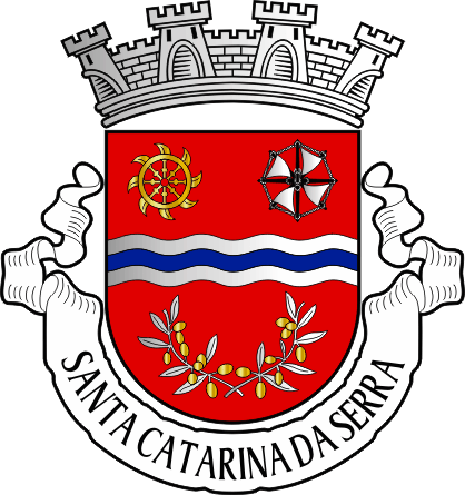 Brasão da antiga freguesia de Santa Catarina da Serra - Santa Catarina da Serra former civil parish, coat-of-arms Brasão da antiga freguesia de Santa Catarina da Serra - Santa Catarina da Serra former civil parish, coat-of-arms