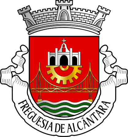 Brasão da freguesia de Alcântara - Alcântara civil parish, coat-of-arms Brasão da freguesia de Alcântara - Alcântara civil parish, coat-of-arms