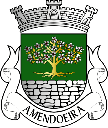 Brasão da freguesia de Amendoeira - Amendoeira civil parish, coat-of-arms Brasão da freguesia de Amendoeira - Amendoeira civil parish, coat-of-arms