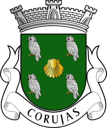 Brasão da freguesia de Corujas - Corujas civil parish, coat-of-arms Brasão da freguesia de Corujas - Corujas civil parish, coat-of-arms
