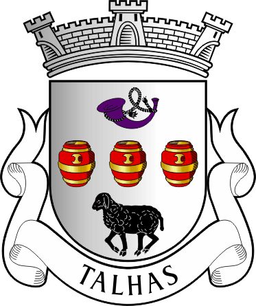 Brasão da freguesia de Talhas - Talhas civil parish, coat-of-arms Brasão da freguesia de Talhas - Talhas civil parish, coat-of-arms