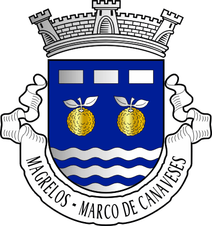 Brasão da antiga freguesia de Magrelos - Magrelos former civil parish, coat-of-arms Brasão da antiga freguesia de Magrelos - Magrelos former civil parish, coat-of-arms