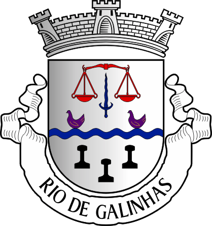 Brasão da antiga freguesia de Rio de Galinhas - Rio de Galinhas former civil parish, coat-of-arms Brasão da antiga freguesia de Rio de Galinhas - Rio de Galinhas former civil parish, coat-of-arms