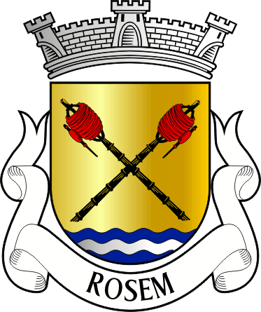 Brasão da antiga freguesia de Rosem - Rosem former civil parish, coat-of-arms Brasão da antiga freguesia de Rosem - Rosem former civil parish, coat-of-arms