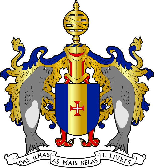 Brasão da Região Autónoma da Madeira - Madeira autonomous region coat-of-arms Brasão da Região Autónoma da Madeira - Madeira autonomous region coat-of-arms