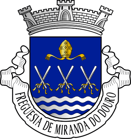 Brasão da freguesia de Miranda do Douro - Miranda do Douro civil parish, coat-of-arms Brasão da freguesia de Miranda do Douro - Miranda do Douro civil parish, coat-of-arms