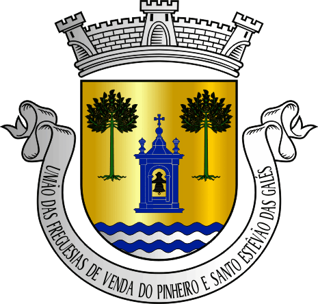 Brasão da União das freguesias de Venda do Pinheiro e Santo Estêvão das Galés - Venda do Pinheiro and Santo Estêvão das Galés civil parishes union coat-of-arms