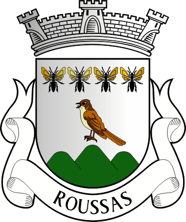 Brasão da antiga freguesia de Roussas - Roussas former civil parish, coat-of-arms