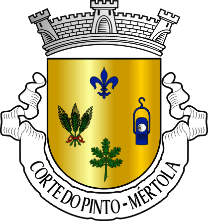 Brasão da freguesia de Corte do Pinto - Corte do Pinto civil parish, coat-of-arms Brasão da freguesia de Corte do Pinto - Corte do Pinto civil parish, coat-of-arms