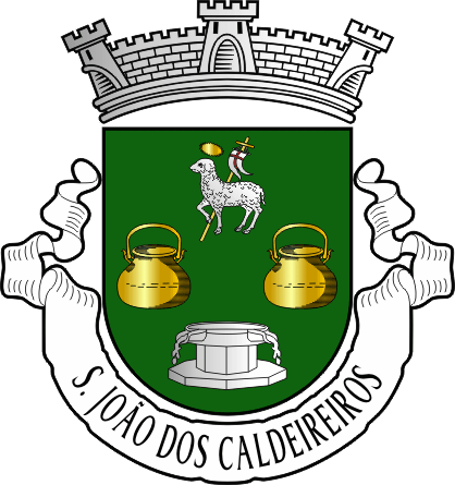 Brasão da freguesia de São João dos Caldeireiros - São João dos Caldeireiros civil parish, coat-of-arms Brasão da freguesia de São João dos Caldeireiros - São João dos Caldeireiros civil parish, coat-of-arms
