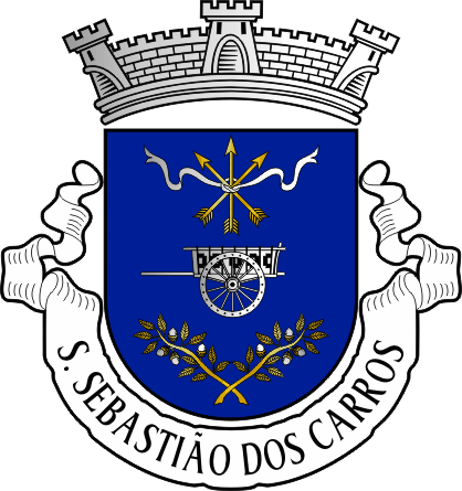 Brasão da antiga freguesia de São Sebastião dos Carros - São Sebastião dos Carros former civil parish, coat-of-arms Brasão da antiga freguesia de São Sebastião dos Carros - São Sebastião dos Carros former civil parish, coat-of-arms