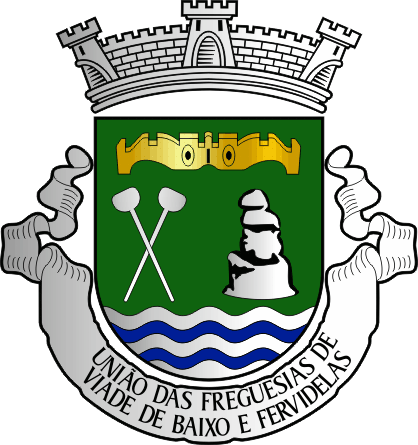 Brasão da União das freguesias de Viade de Baixo e Fervidelas - Viade de Baixo and Fervidelas civil parishes union coat-of-arms Brasão da União das freguesias de Viade de Baixo e Fervidelas - Viade de Baixo and Fervidelas civil parishes union coat-of-arms