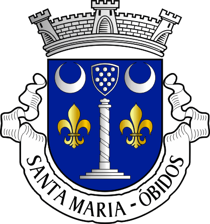 Brasão da antiga freguesia de Óbidos (Santa Maria) - Óbidos (Santa Maria) former civil parish, coat-of-arms Brasão da antiga freguesia de Óbidos (Santa Maria) - Óbidos (Santa Maria) former civil parish, coat-of-arms