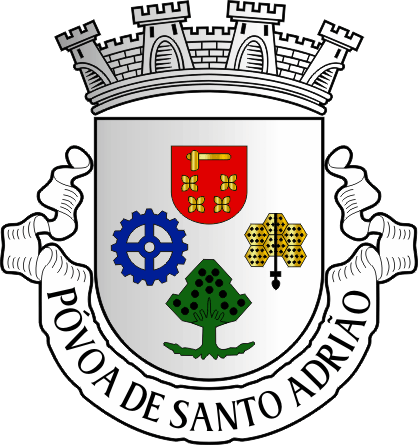 Brasão da antiga freguesia de Póvoa de Santo Adrião - Póvoa de Santo Adrião former civil parish, coat-of-arms Brasão da antiga freguesia de Póvoa de Santo Adrião - Póvoa de Santo Adrião former civil parish, coat-of-arms
