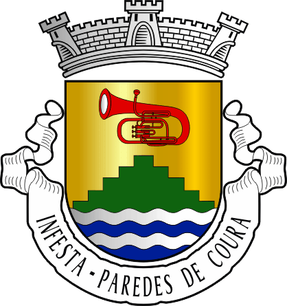 Brasão da freguesia de Infesta - Infesta civil parish, coat-of-arms