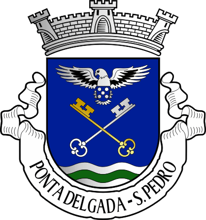 Brasão da freguesia de Ponta Delgada (São Pedro) - Ponta Delgada (São Pedro) civil parish, coat-of-arms