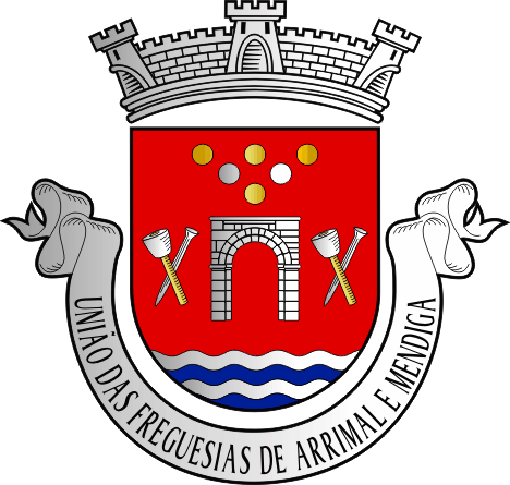 Brasão da União das freguesias de Arrimal e Mendiga - Arrimal and Mendiga civil parishes union coat-of-arms