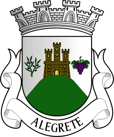 Brasão da freguesia de Alegrete - Alegrete civil parish, coat-of-arms Brasão da freguesia de Alegrete - Alegrete civil parish, coat-of-arms