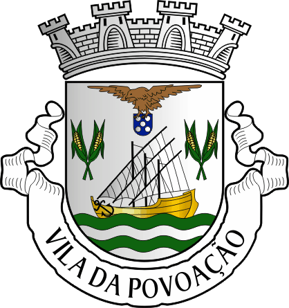 Brasão do Município de Povoação - Povoação municipal coat-of-arms Brasão do Município de Povoação - Povoação municipal coat-of-arms