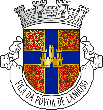Brasão do Município de Póvoa de Lanhoso - Póvoa de Lanhoso municipal coat-of-arms Brasão do Município de Póvoa de Lanhoso - Póvoa de Lanhoso municipal coat-of-arms