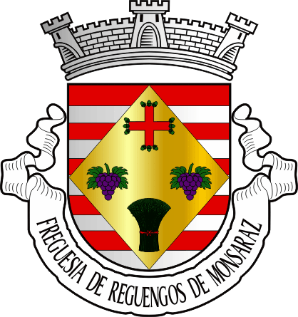 Brasão da freguesia de Reguengos de Monsaraz - Reguengos de Monsaraz civil parish, coat-of-arms Brasão da freguesia de Reguengos de Monsaraz - Reguengos de Monsaraz civil parish, coat-of-arms