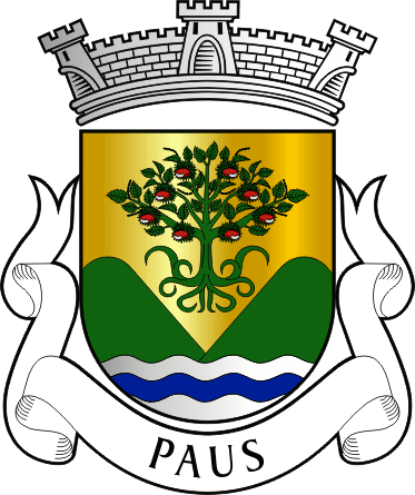 Brasão da freguesia de Paus - Paus civil parish, coat-of-arms Brasão da freguesia de Paus - Paus civil parish, coat-of-arms