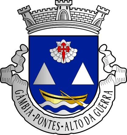 Brasão da freguesia de Gâmbia-Pontes-Alto da Guerra - Gâmbia-Pontes-Alto da Guerra civil parish, coat-of-arms