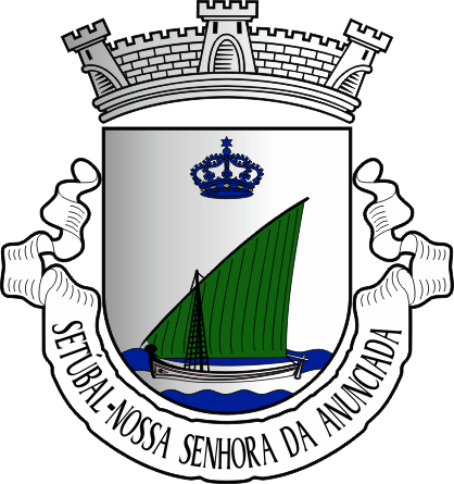 Brasão da antiga freguesia de Setúbal (Nossa Senhora da Anunciada) - Setúbal (Nossa Senhora da Anunciada) former civil parish, coat-of-arms Brasão da antiga freguesia de Setúbal (Nossa Senhora da Anunciada) - Setúbal (Nossa Senhora da Anunciada) former civil parish, coat-of-arms