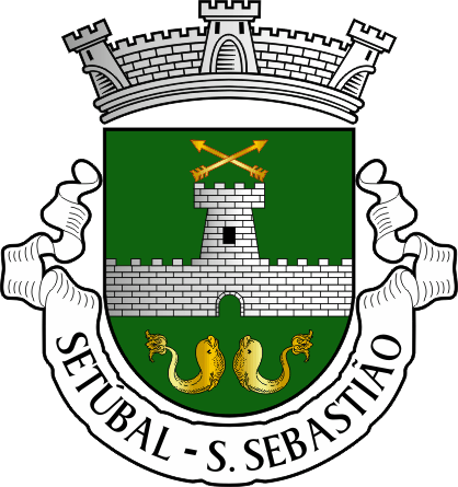 Brasão da freguesia de Setúbal (São Sebastião) - Setúbal (São Sebastião) civil parish, coat-of-arms Brasão da freguesia de Setúbal (São Sebastião) - Setúbal (São Sebastião) civil parish, coat-of-arms