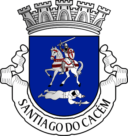 Brasão do Município de Santiago do Cacém - Santiago do Cacém municipal coat-of-arms Brasão do Município de Santiago do Cacém - Santiago do Cacém municipal coat-of-arms