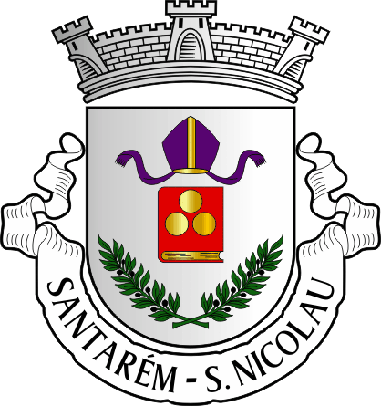 Brasão da antiga freguesia de Santarém (São Nicolau) - Santarém (São Nicolau) former civil parish, coat-of-arms