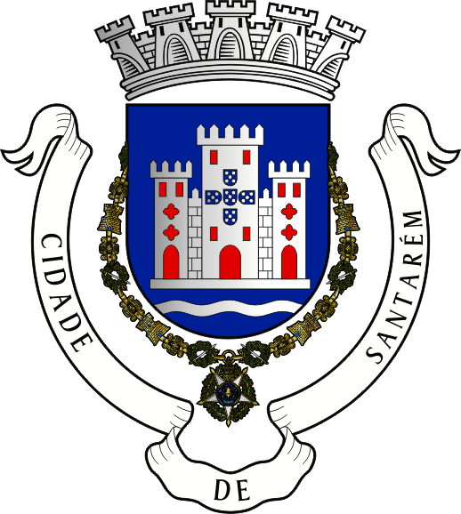 Brasão do Município de Santarém - Santarém municipal coat-of-arms Brasão do Município de Santarém - Santarém municipal coat-of-arms