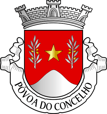 Brasão da freguesia de Póvoa do Concelho - Póvoa do Concelho civil parish, coat-of-arms