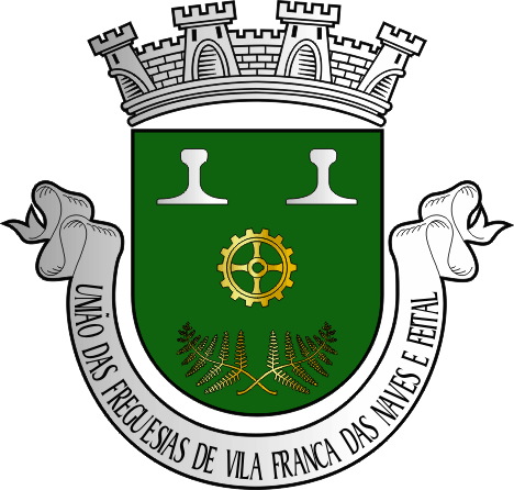 Brasão da União das freguesias de Vila Franca das Naves e Feital - Vila Franca das Naves and Feital civil parishes union coat-of-arms