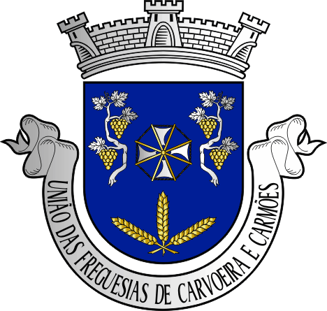 Brasão da União das freguesias de Carvoeira e Carmões - Carvoeira and Carmões civil parishes union coat-of-arms