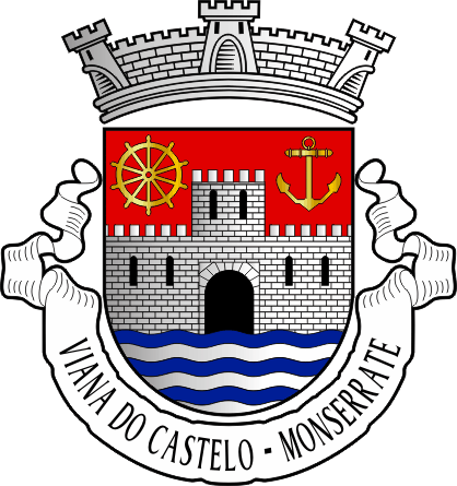 Brasão da antiga freguesia de Viana do Castelo (Monserrate) - Viana do Castelo (Monserrate) former civil parish, coat-of-arms Brasão da antiga freguesia de Viana do Castelo (Monserrate) - Viana do Castelo (Monserrate) former civil parish, coat-of-arms